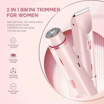 ✨ DEPILADORA FEMENINA 2 EN 1 RESISTENTE AL AGUA ✨