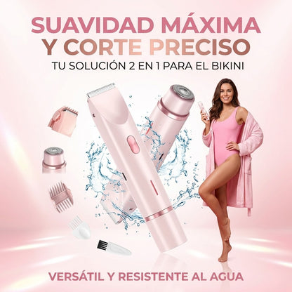 ✨ DEPILADORA FEMENINA 2 EN 1 RESISTENTE AL AGUA ✨