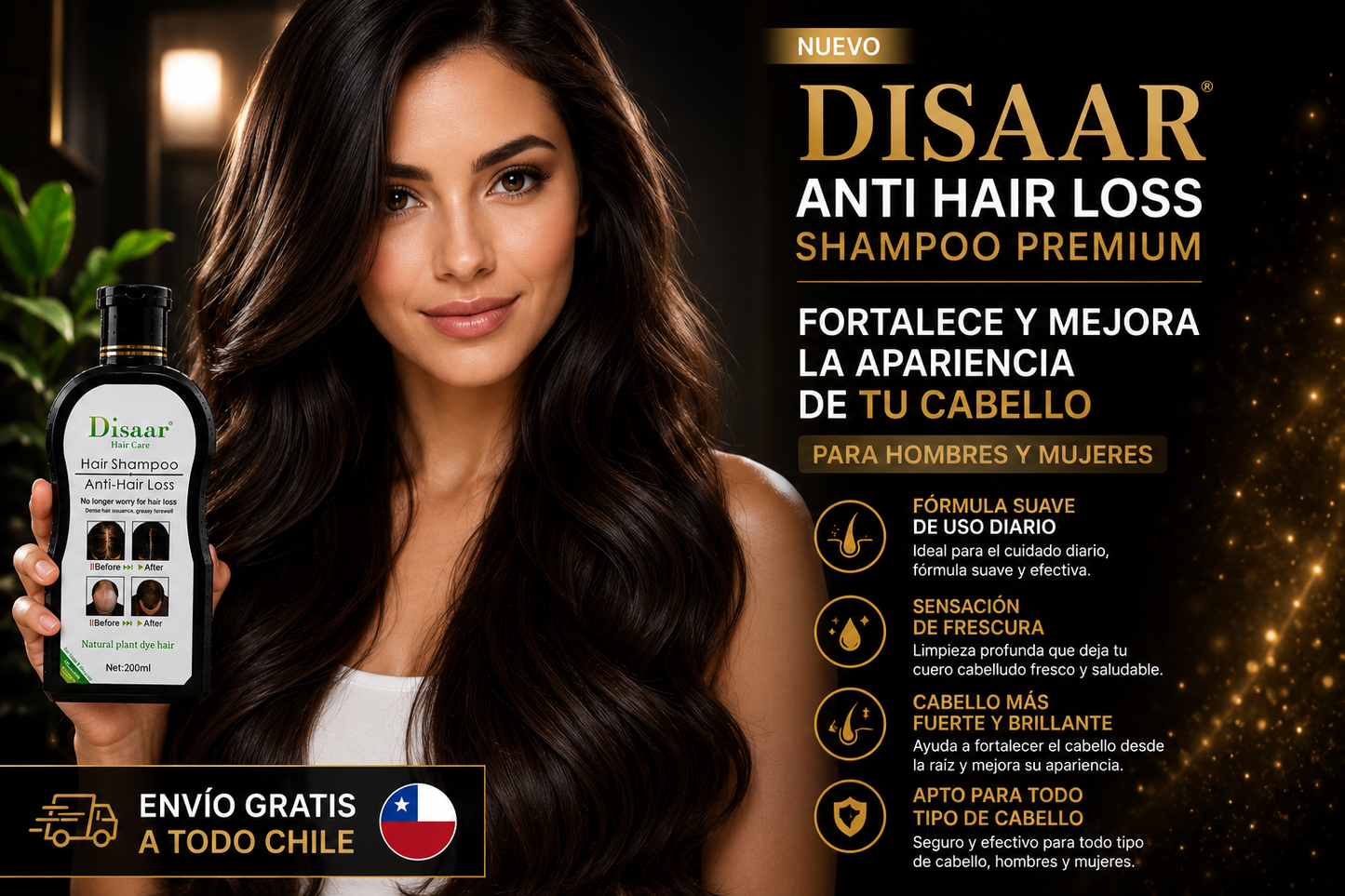 Shampoo Premium Anticaída y Fortalecedor