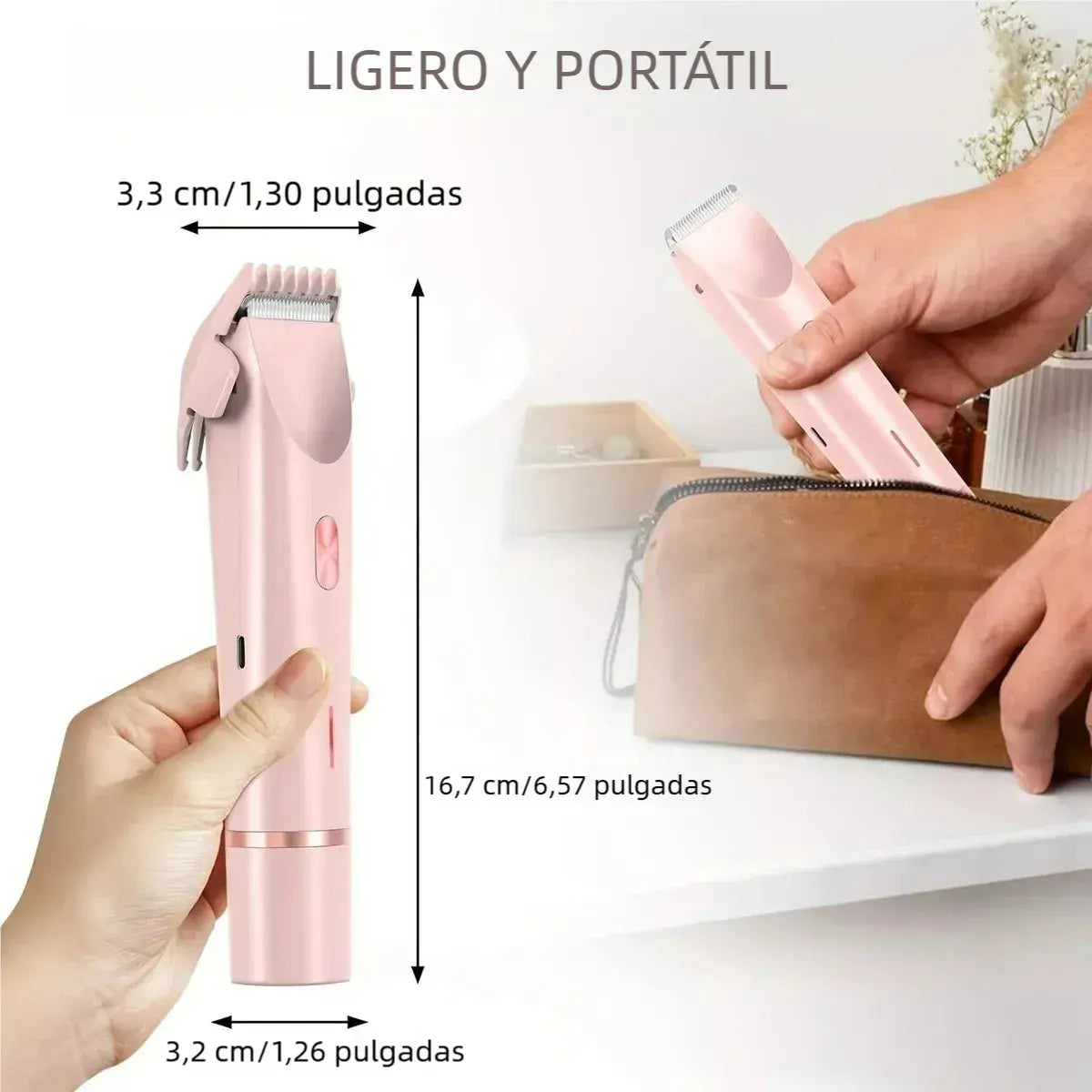 ✨ DEPILADORA FEMENINA 2 EN 1 RESISTENTE AL AGUA ✨
