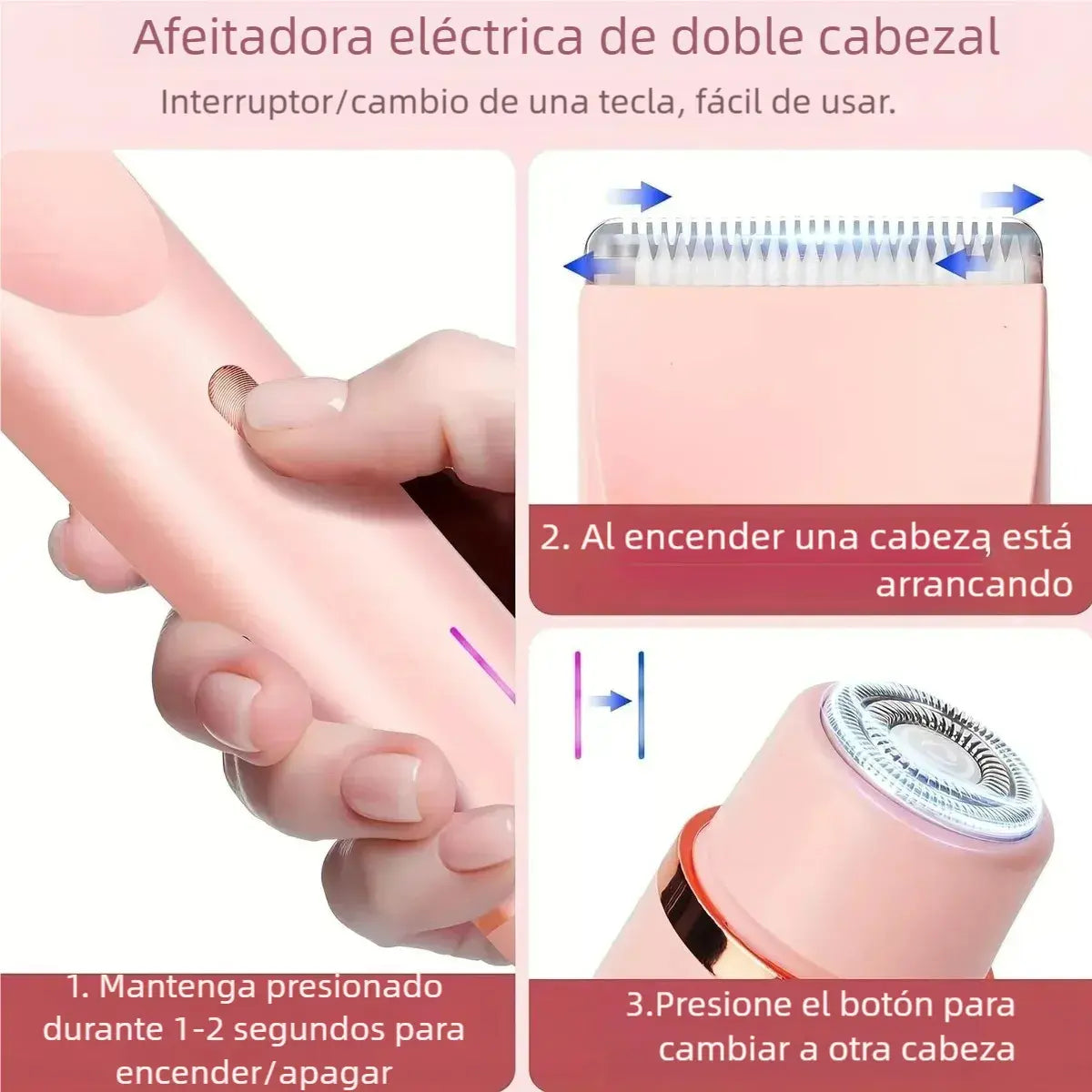 ✨ DEPILADORA FEMENINA 2 EN 1 RESISTENTE AL AGUA ✨