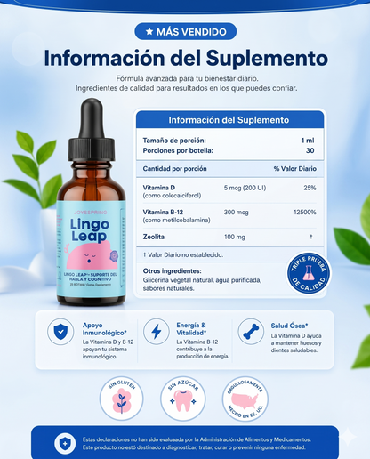 Lingo Leap: Concentración y energía en gotas